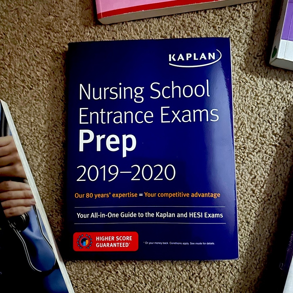 Kaplan exam prep book for nursing students